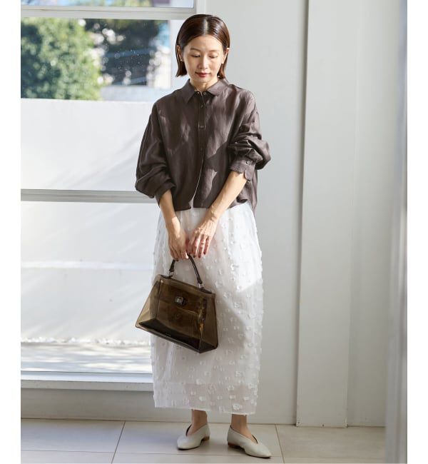 IENA「《WEB限定/追加3予約》ラミーリヨセルショートシャツ」|シャツ・ブラウス|