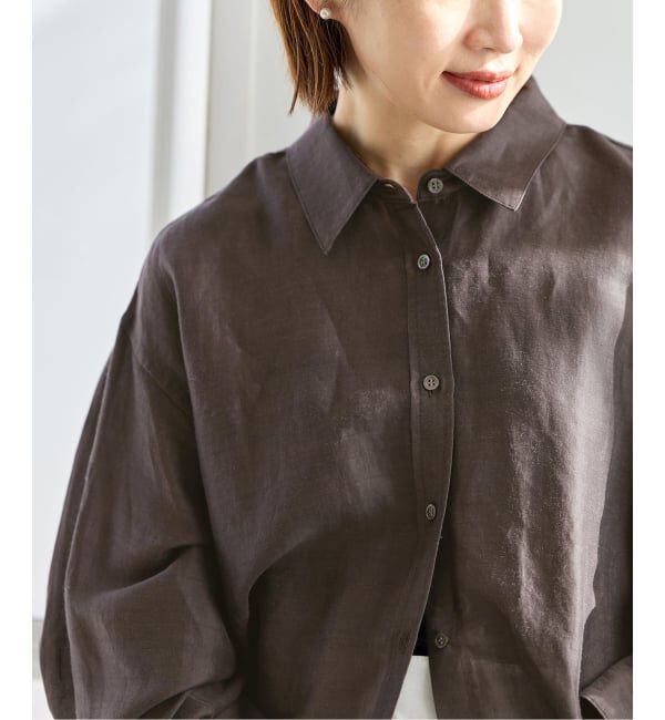 IENA「《WEB限定/追加3予約》ラミーリヨセルショートシャツ」|シャツ・ブラウス|