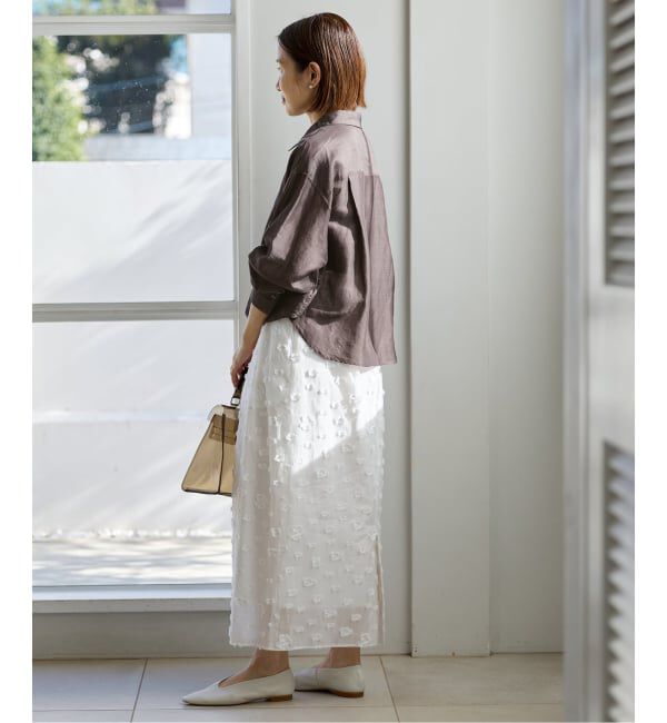 IENA「《WEB限定/追加3予約》ラミーリヨセルショートシャツ」|シャツ・ブラウス|