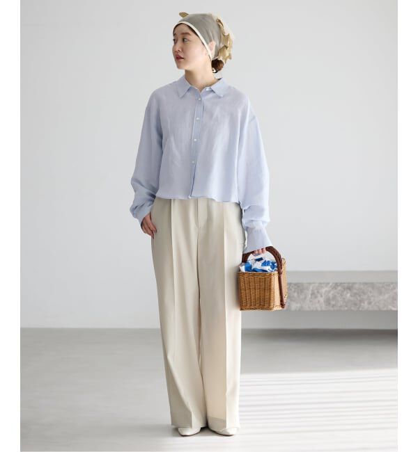 IENA「《WEB限定/追加3予約》ラミーリヨセルショートシャツ」|シャツ・ブラウス|