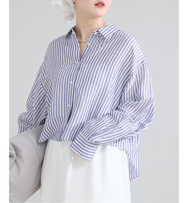 IENA「《WEB限定/追加3予約》ラミーリヨセルショートシャツ」|シャツ・ブラウス|