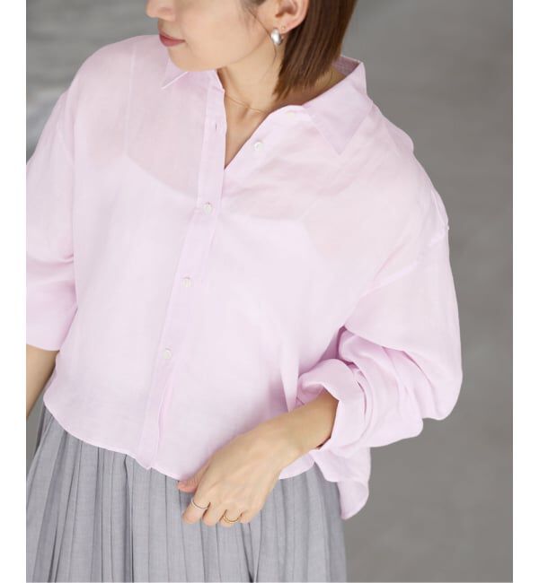 IENA「《WEB限定/追加3予約》ラミーリヨセルショートシャツ」|シャツ・ブラウス|