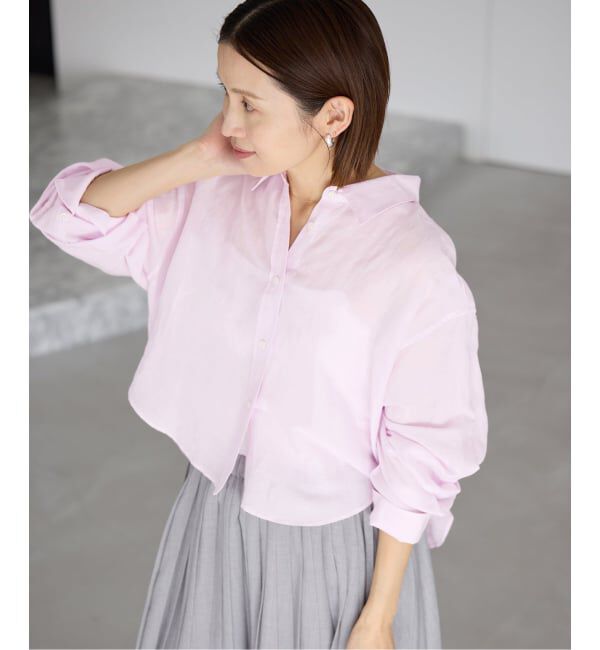 IENA「《WEB限定/追加3予約》ラミーリヨセルショートシャツ」|シャツ・ブラウス|