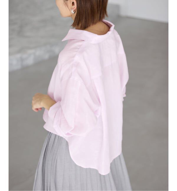 IENA「《WEB限定/追加3予約》ラミーリヨセルショートシャツ」|シャツ・ブラウス|