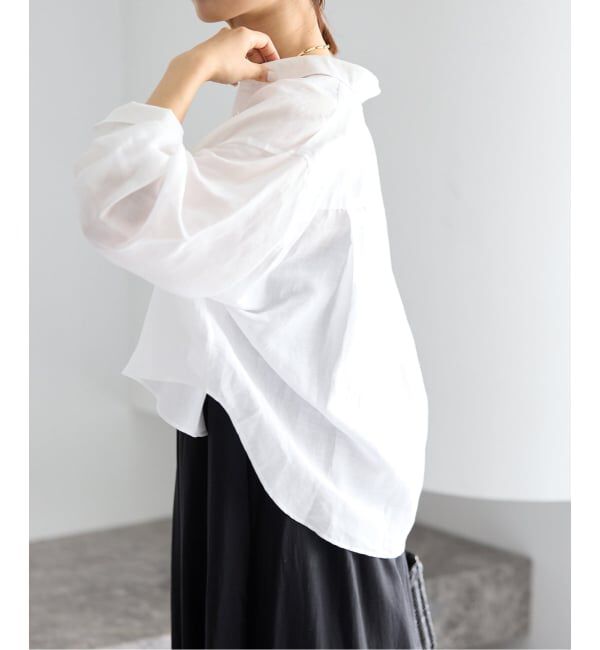 IENA「《WEB限定/追加3予約》ラミーリヨセルショートシャツ」|シャツ・ブラウス|