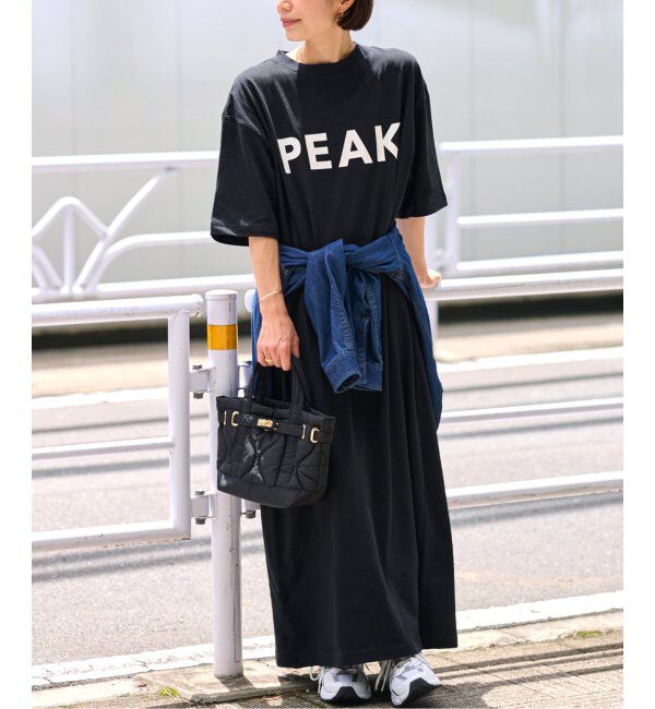 JOURNAL STANDARD relume「《追加2》別注【Snow Peak/スノーピーク】Tシャツワンピース」|ワンピース|ブラック