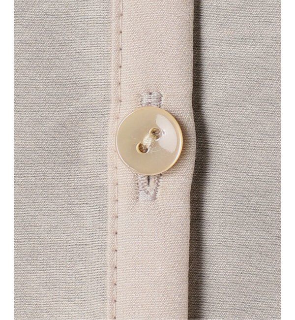 Spick and Span「≪追加2≫ハイブリットフリルカラーボリュームスリーブブラウス」|シャツ・ブラウス|