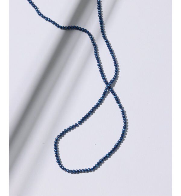 Lilas by Spick&Span「インディゴパール3mm60cmネックレス K10」|ネックレス|