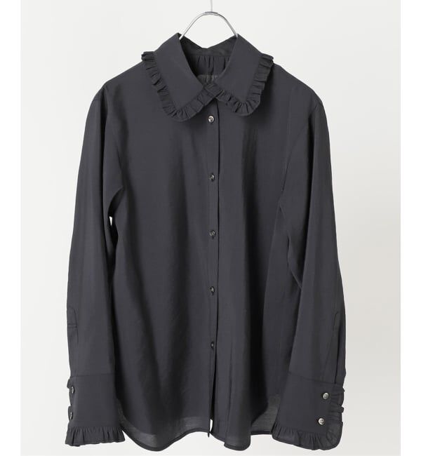 Spick and Span「《追加予約》フリルカラーブラウス」|シャツ・ブラウス|