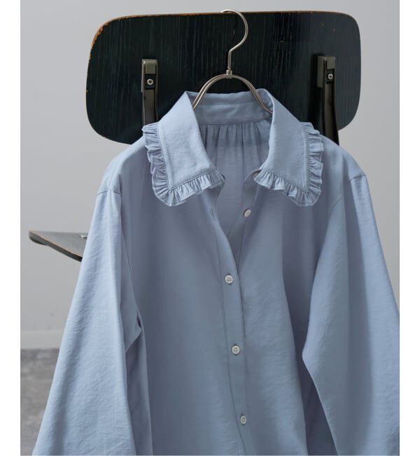 Spick and Span「《追加予約》フリルカラーブラウス」|シャツ・ブラウス|