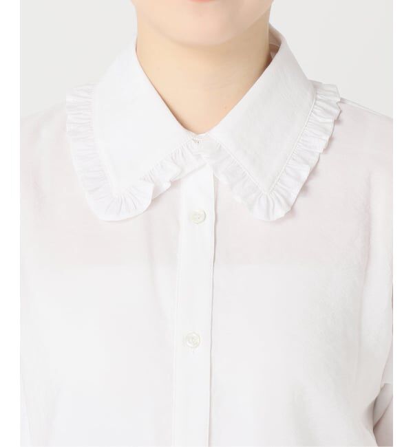 Spick and Span「《追加予約》フリルカラーブラウス」|シャツ・ブラウス|