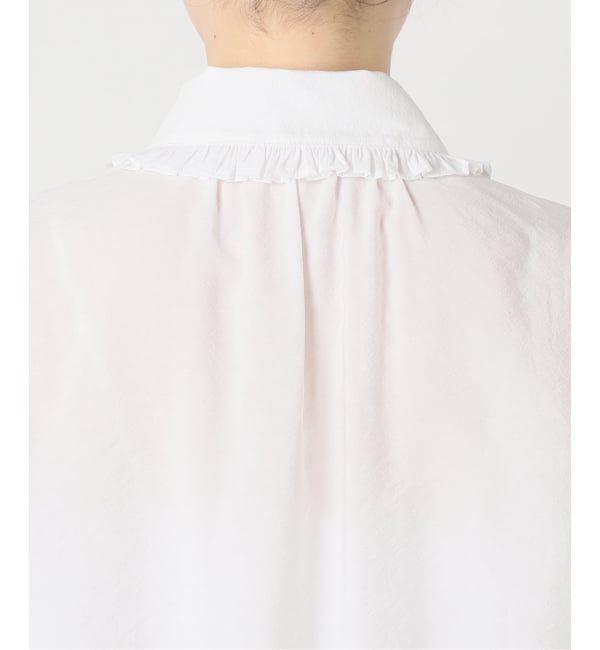 Spick and Span「《追加予約》フリルカラーブラウス」|シャツ・ブラウス|