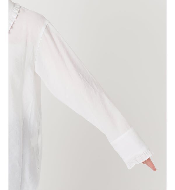 Spick and Span「《追加予約》フリルカラーブラウス」|シャツ・ブラウス|