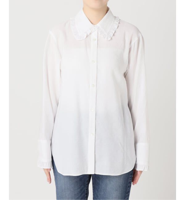 Spick and Span「《追加予約》フリルカラーブラウス」|シャツ・ブラウス|