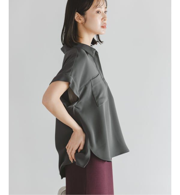NOBLE「《予約》ワークディテールノースリブラウス」|シャツ・ブラウス|