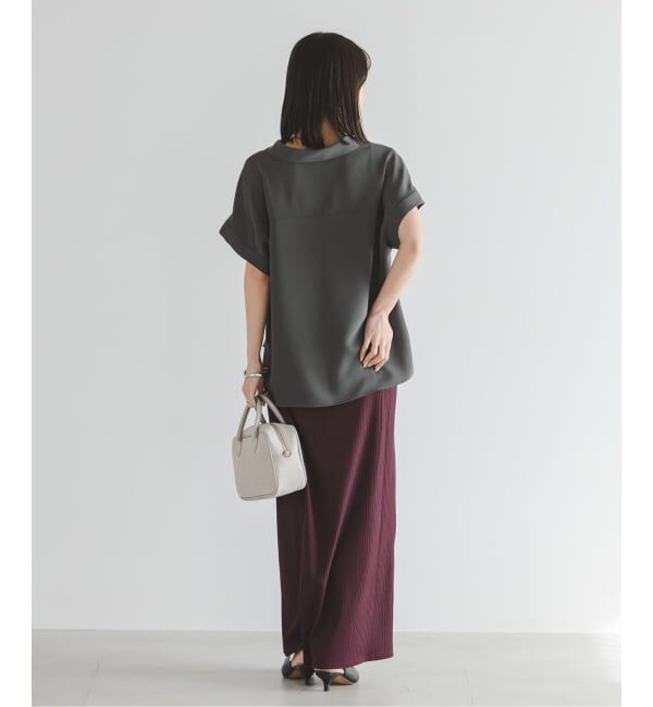 NOBLE「《予約》ワークディテールノースリブラウス」|シャツ・ブラウス|