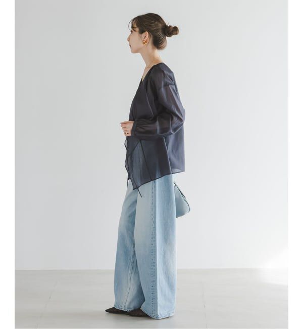 NOBLE「《予約》エアリーシアーフリルブラウス」|シャツ・ブラウス|