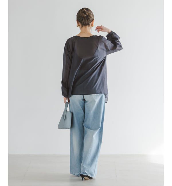 NOBLE「《予約》エアリーシアーフリルブラウス」|シャツ・ブラウス|