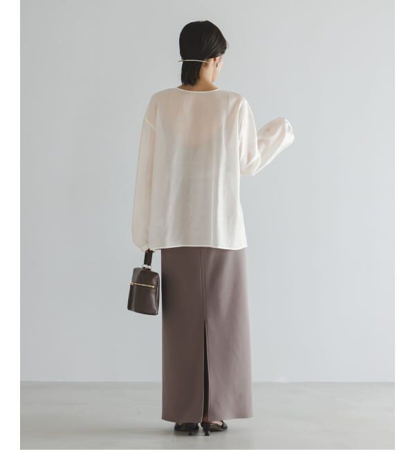 NOBLE「《予約》エアリーシアーフリルブラウス」|シャツ・ブラウス|