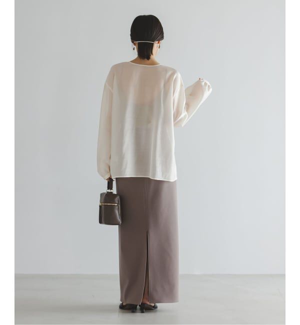 NOBLE「《予約》エアリーシアーフリルブラウス」|シャツ・ブラウス|