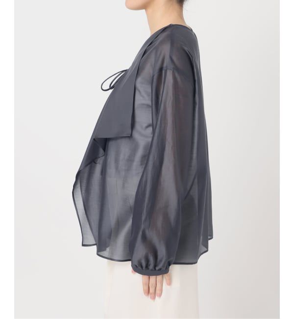 NOBLE「《予約》エアリーシアーフリルブラウス」|シャツ・ブラウス|