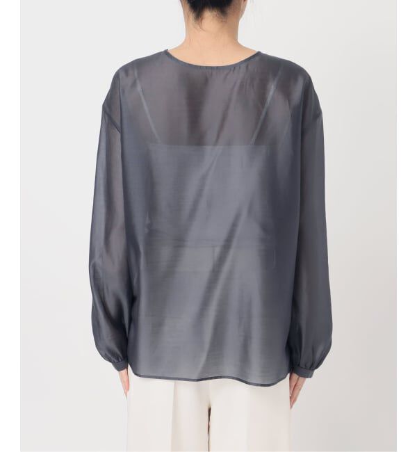 NOBLE「《予約》エアリーシアーフリルブラウス」|シャツ・ブラウス|