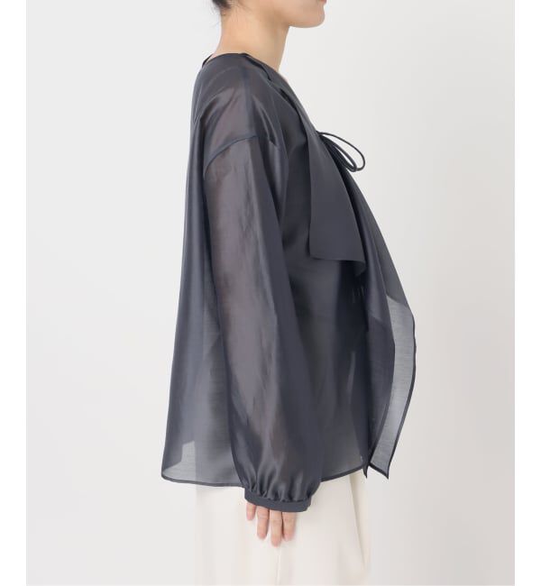 NOBLE「《予約》エアリーシアーフリルブラウス」|シャツ・ブラウス|