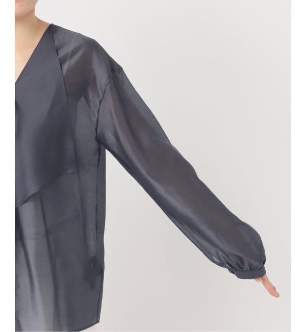 NOBLE「《予約》エアリーシアーフリルブラウス」|シャツ・ブラウス|