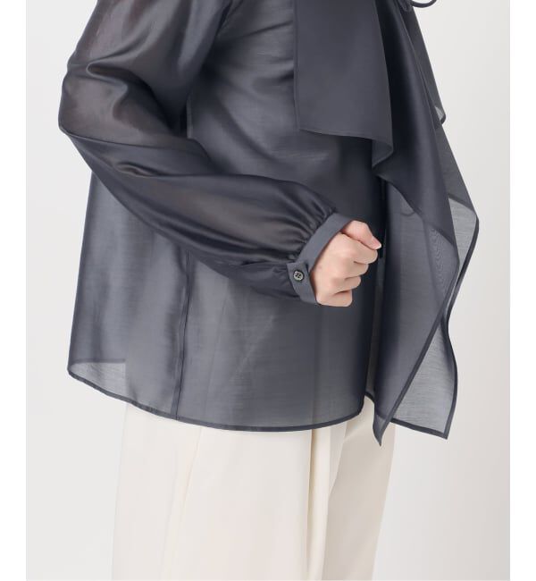 NOBLE「《予約》エアリーシアーフリルブラウス」|シャツ・ブラウス|