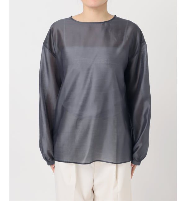 NOBLE「《予約》エアリーシアーフリルブラウス」|シャツ・ブラウス|