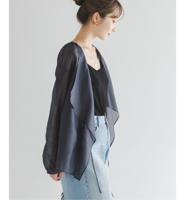 NOBLE「《予約》エアリーシアーフリルブラウス」|シャツ・ブラウス|