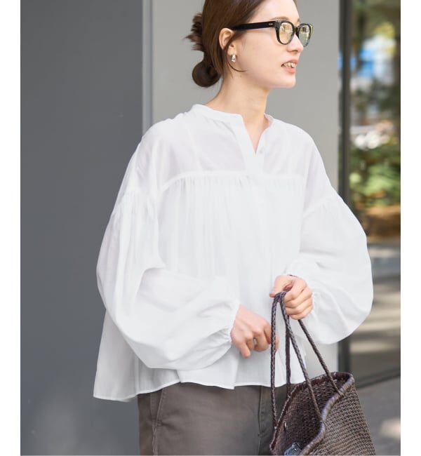 FRAMeWORK「≪予約≫ギャザーブラウス」|シャツ・ブラウス|