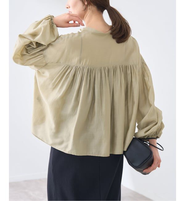 FRAMeWORK「≪予約≫ギャザーブラウス」|シャツ・ブラウス|
