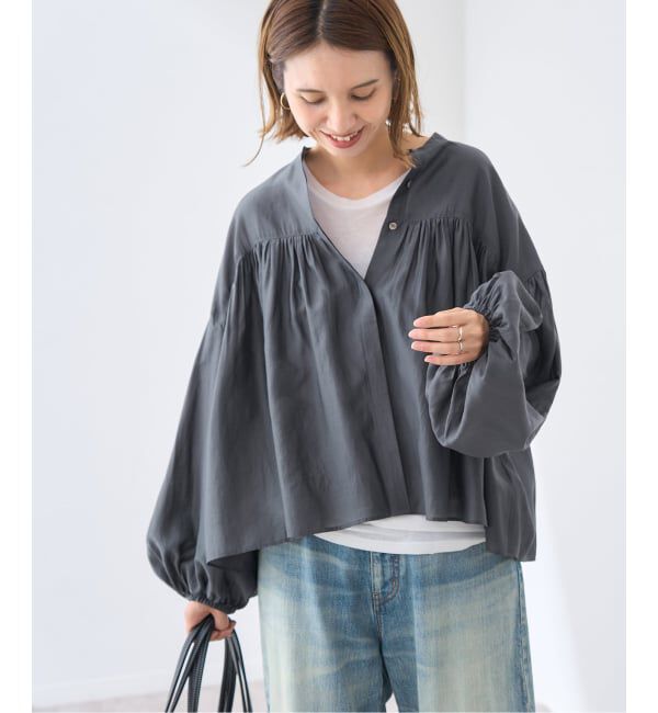 FRAMeWORK「≪予約≫ギャザーブラウス」|シャツ・ブラウス|