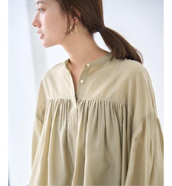 FRAMeWORK「≪予約≫ギャザーブラウス」|シャツ・ブラウス|ベージュ