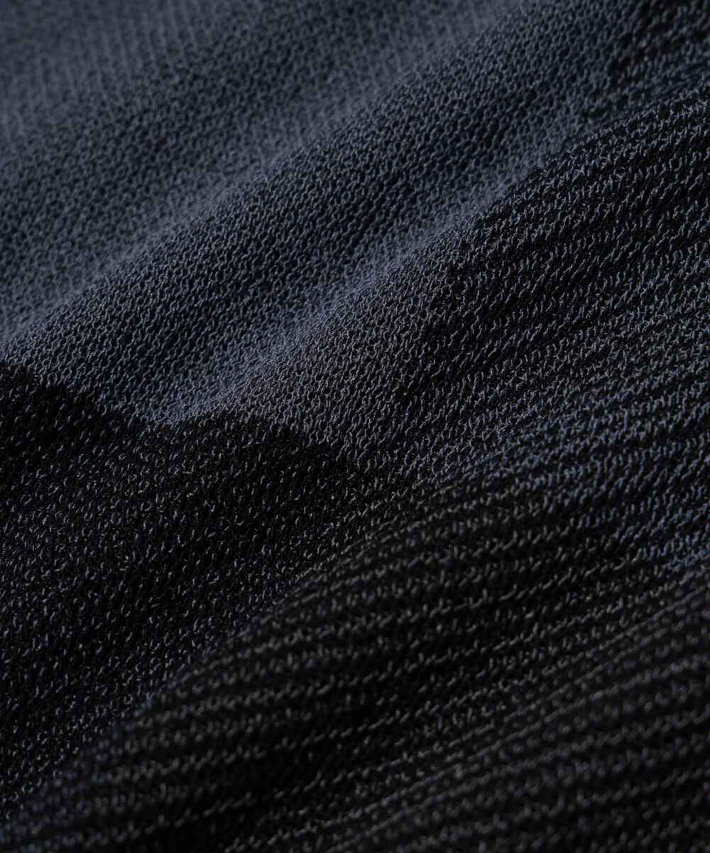 nano･universe「ブロックチェックニットTシャツ 半袖」|ニット・セーター|