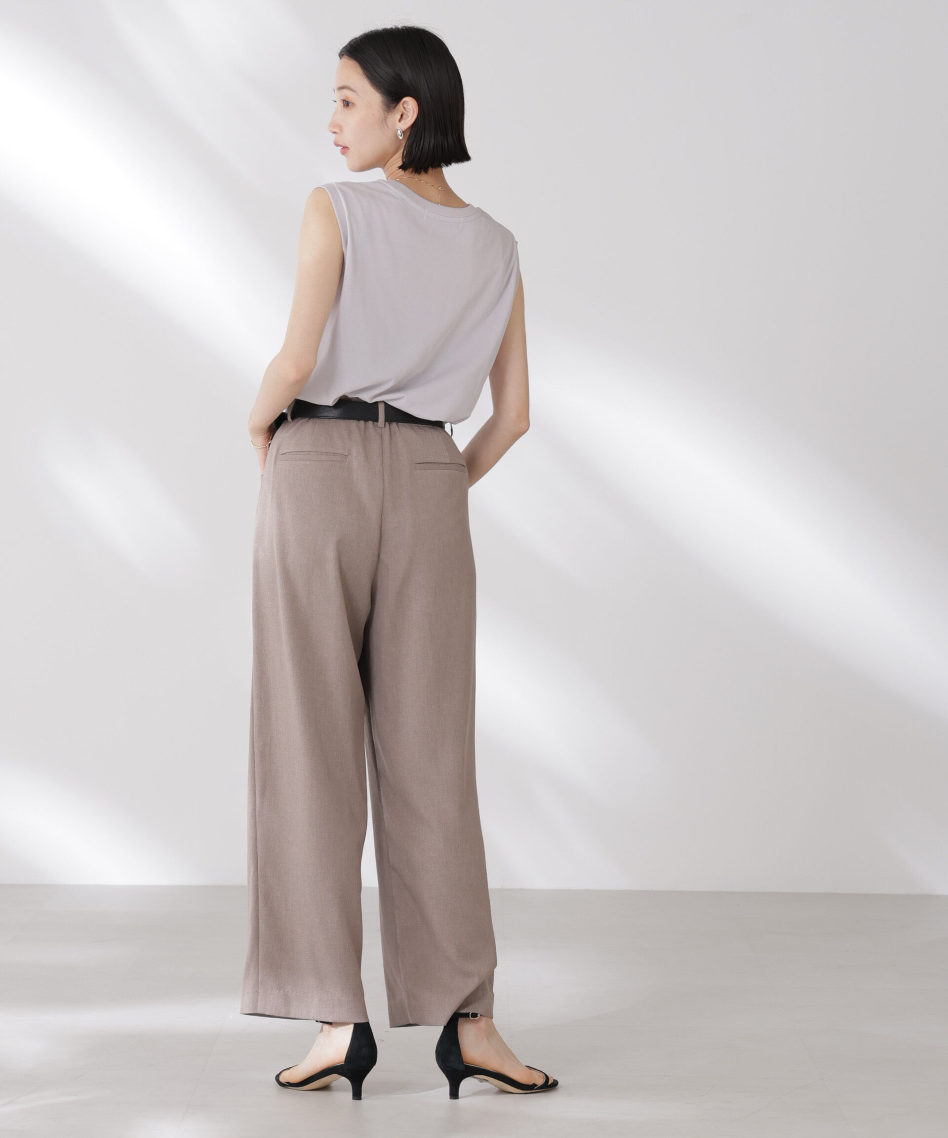 nano･universe「吸水速乾抗菌防臭ノースリーブトップス」|Tシャツ・カットソー|