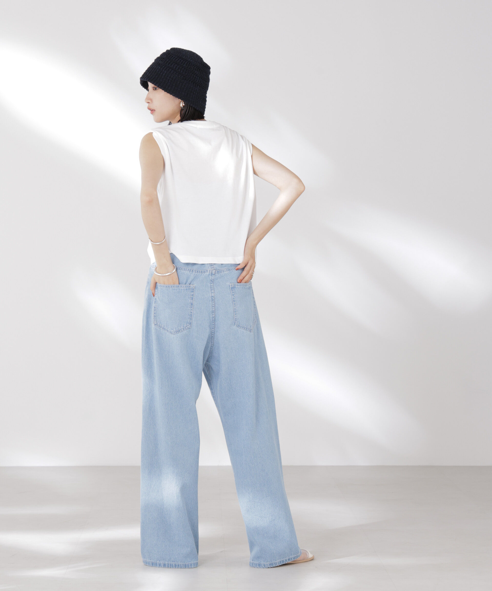 nano･universe「吸水速乾抗菌防臭ノースリーブトップス」|Tシャツ・カットソー|