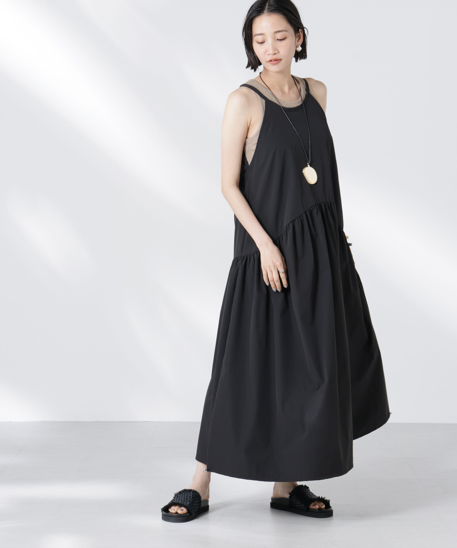 nano･universe「アメスリバルーンワンピース」|ワンピース|ブラック