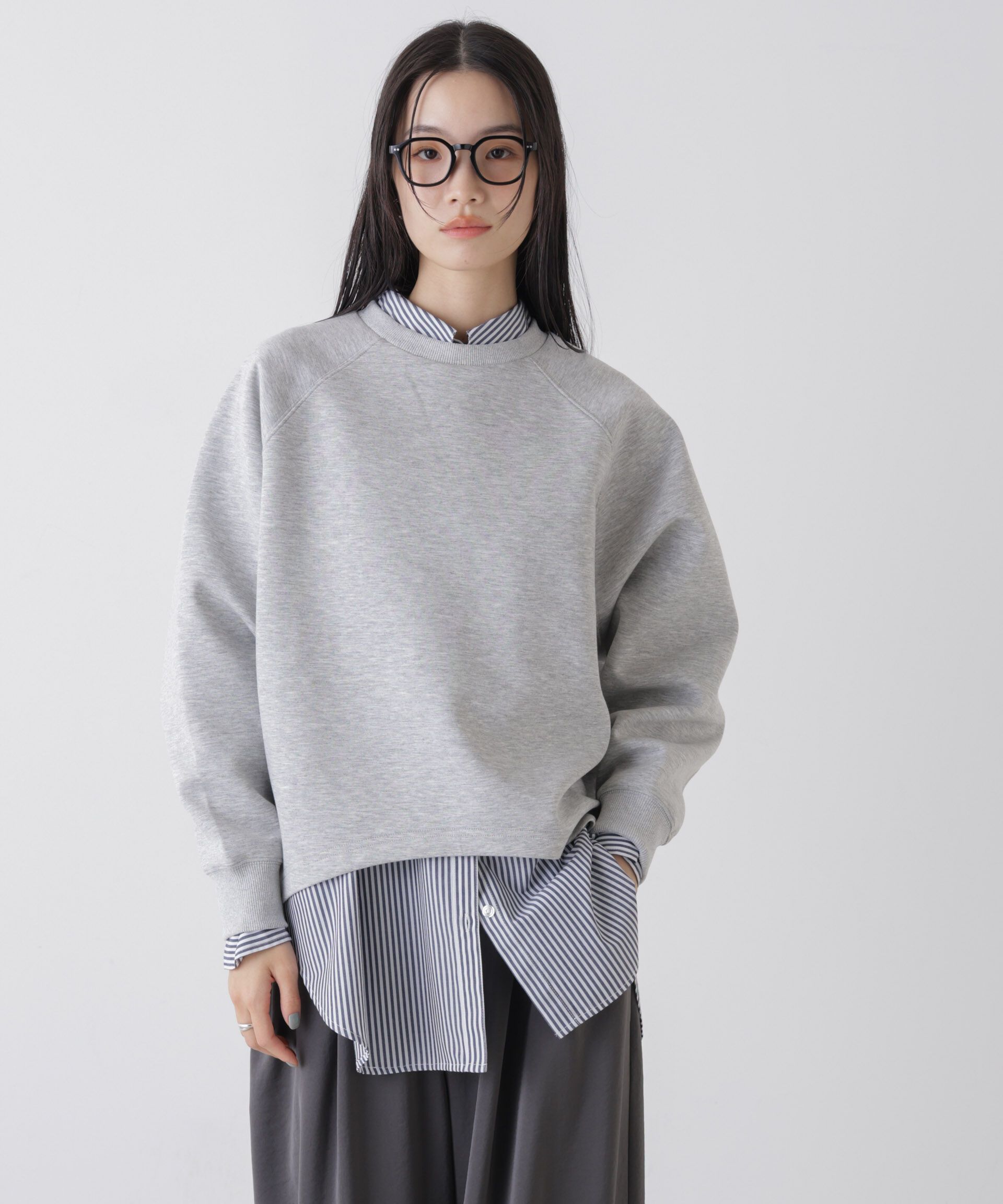 nano･universe「ソフトダンボールドルマンコクーンシルエットプルオーバー」|Tシャツ・カットソー|