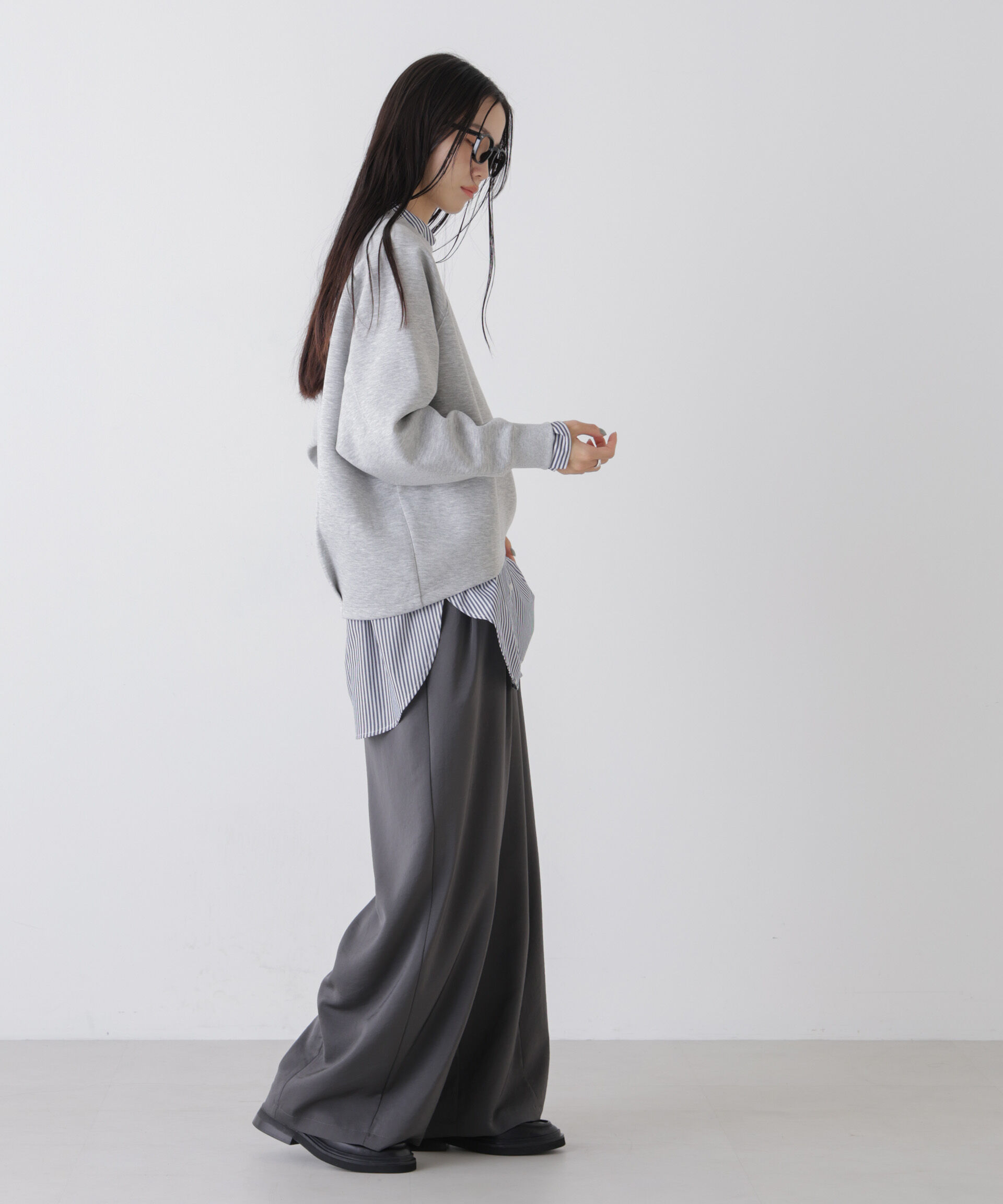 nano･universe「ソフトダンボールドルマンコクーンシルエットプルオーバー」|Tシャツ・カットソー|