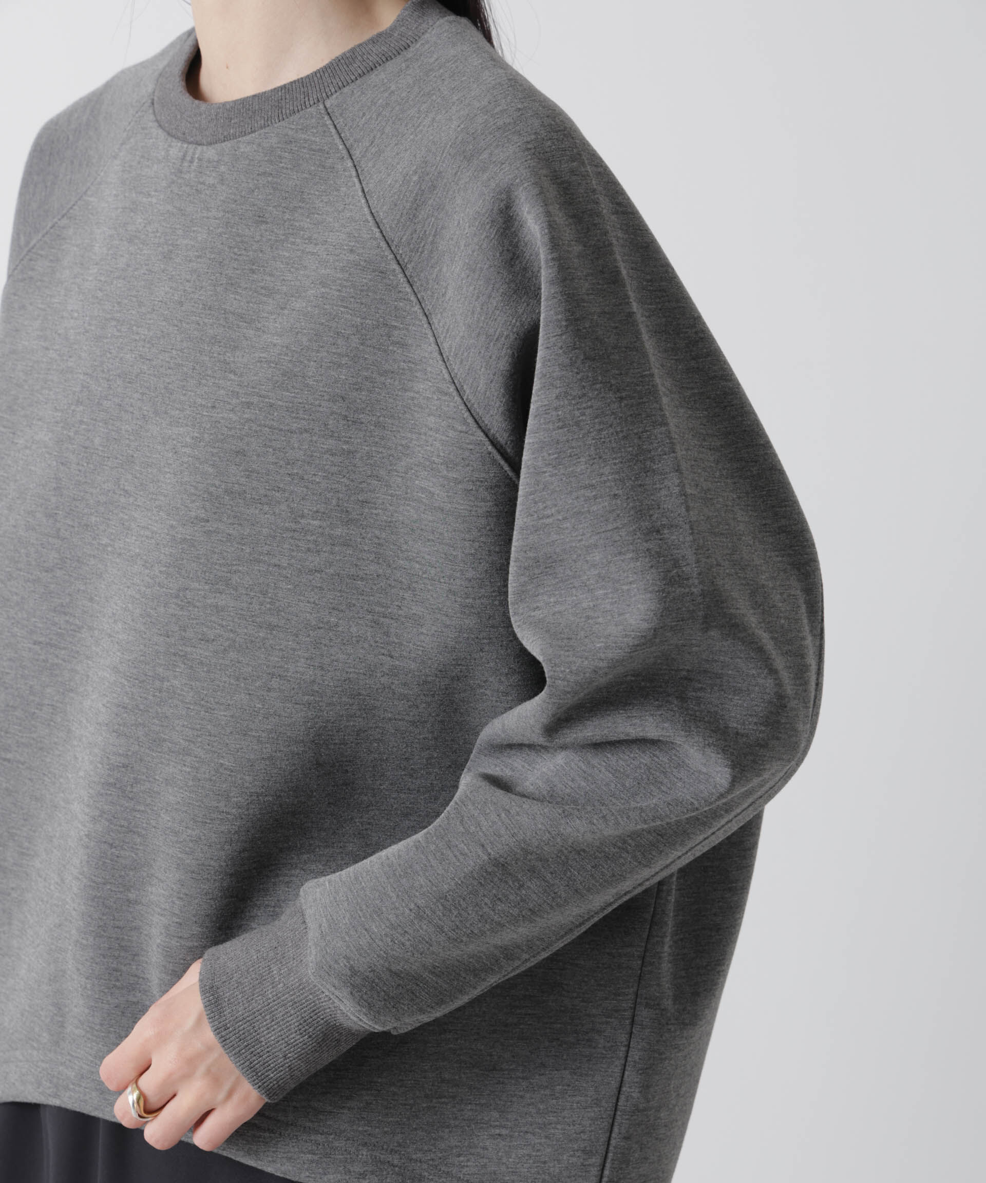 nano･universe「ソフトダンボールドルマンコクーンシルエットプルオーバー」|Tシャツ・カットソー|