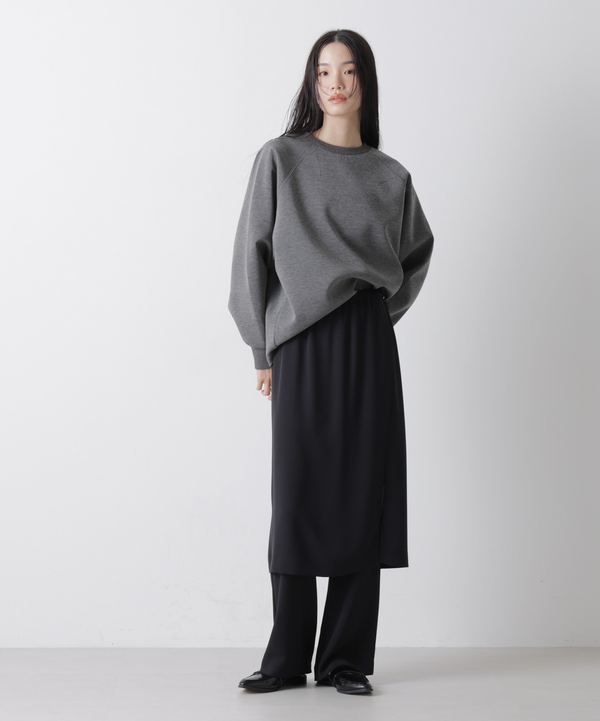 nano･universe「ソフトダンボールドルマンコクーンシルエットプルオーバー」|Tシャツ・カットソー|