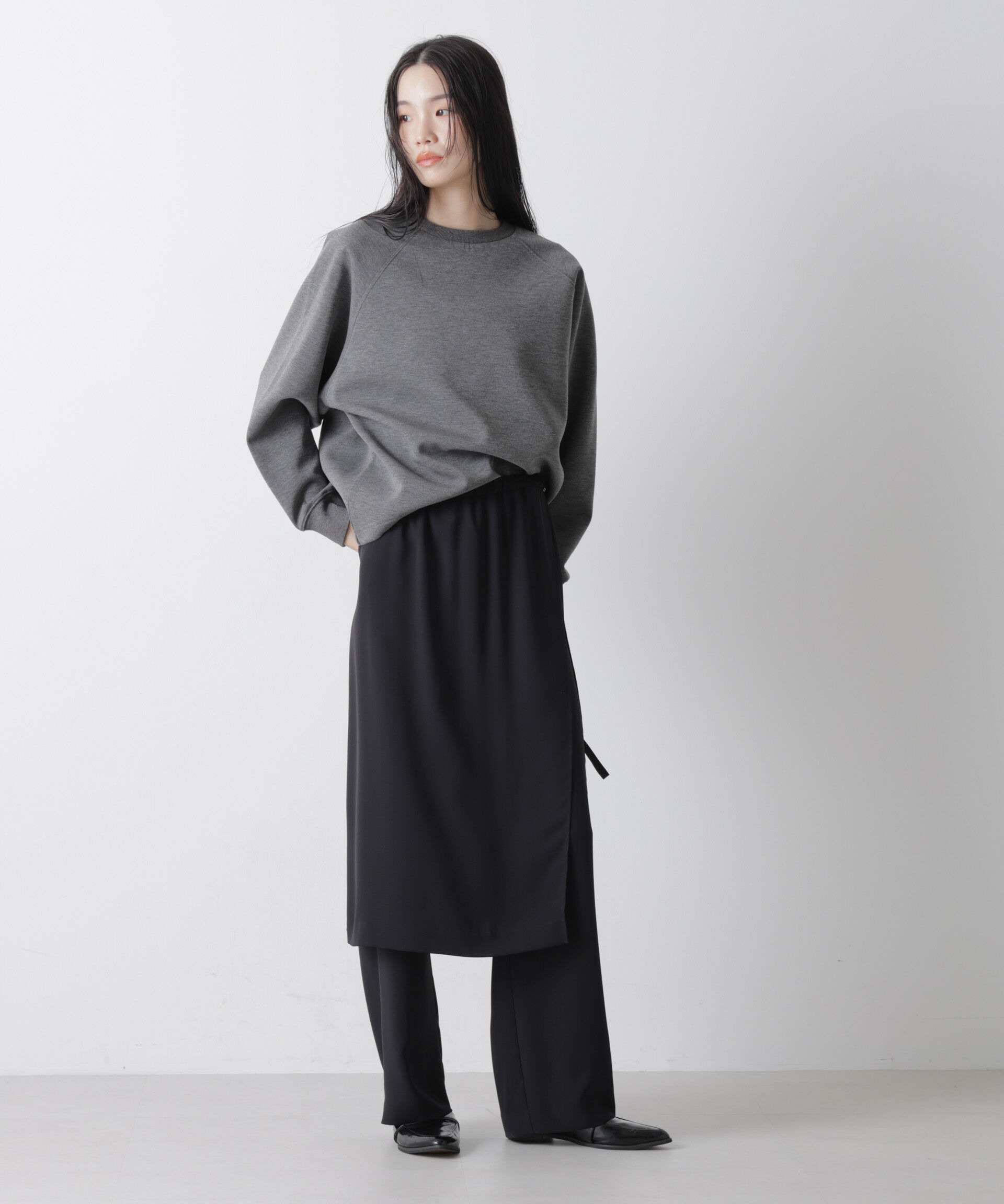 nano･universe「ソフトダンボールドルマンコクーンシルエットプルオーバー」|Tシャツ・カットソー|