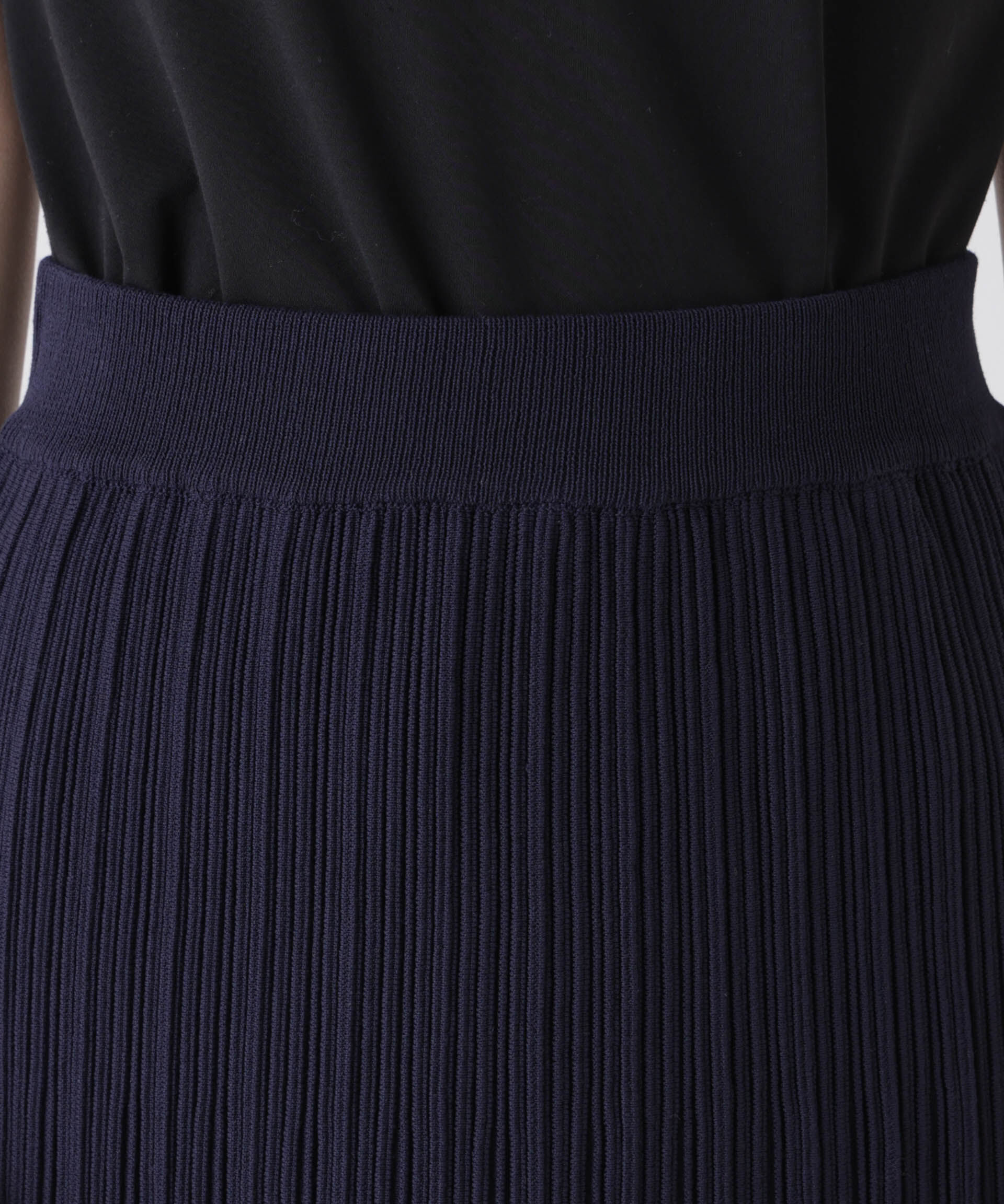 nano･universe「プリーツニットナロースカート(セットアップ可)」|スカート|