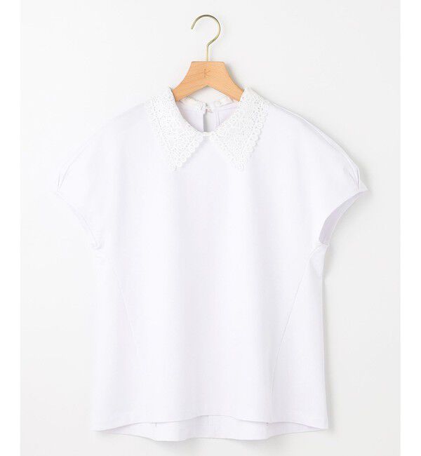 組曲「【2WAY】レース襟フレンチテリー カットソー」|Tシャツ・カットソー|