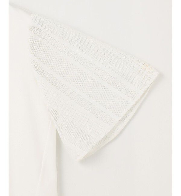 自由区「【洗える】レースエッジフレアスリーブ トップス」|Tシャツ・カットソー|