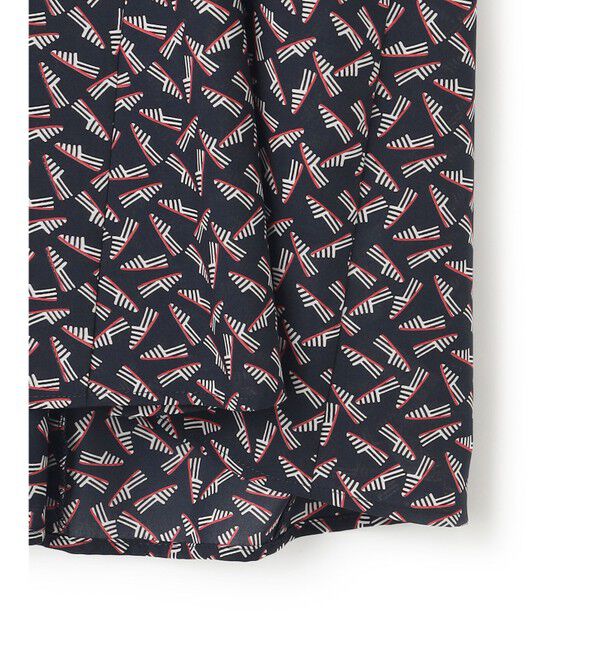 23区「【洗える】エスパドリーユ プリント ブラウス」|シャツ・ブラウス|