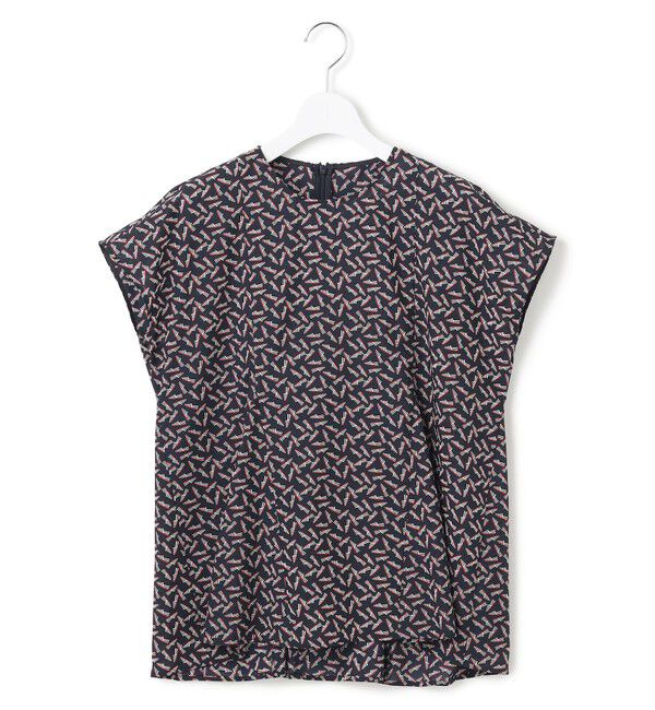 23区「【洗える】エスパドリーユ プリント ブラウス」|シャツ・ブラウス|