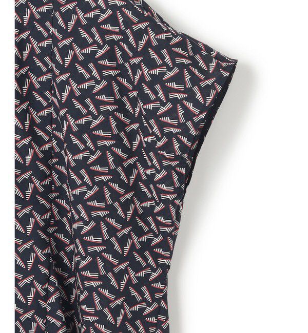 23区「【洗える】エスパドリーユ プリント ブラウス」|シャツ・ブラウス|